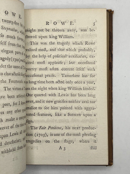 Prefaces to the English Poets by Samuel Johnson 1779-1781 First Edition