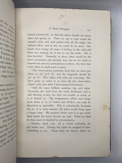 Farthest North by Fridtjof Nansen 1897 First Edition & Edmund Hillary Association!