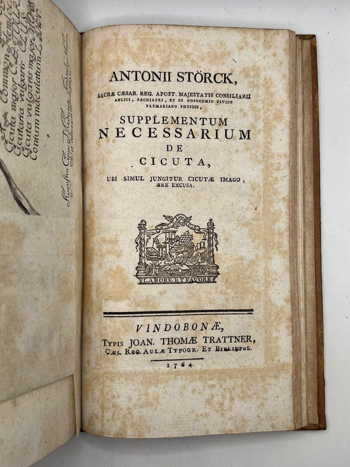 The Medical Uses of Hemlock by Antonius Störck 1769