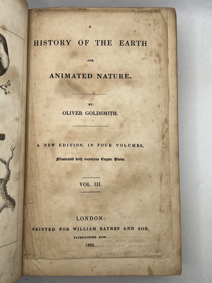 A History of the Earth and Animated Nature by Oliver Goldsmith 1822