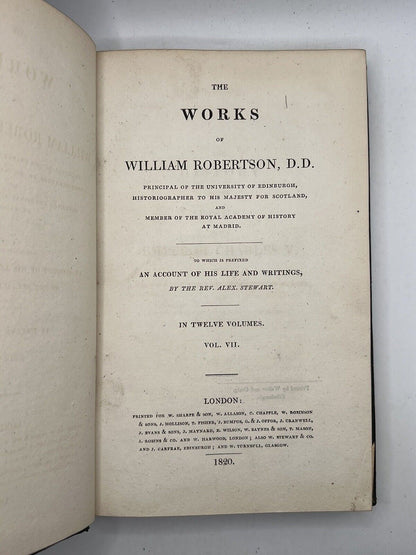 The Works of William Robertson 1820