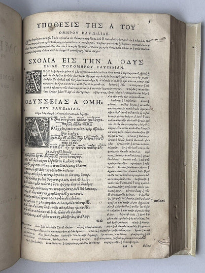 The Iliad and The Odyssey of Homer 1541 The Micyllus Edition, Post Incunable