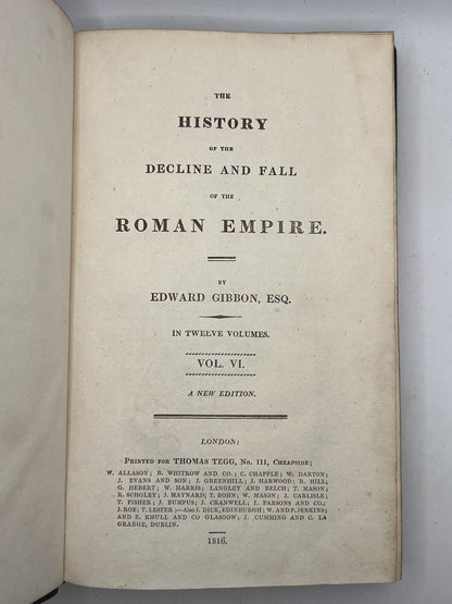 The Decline and Fall of the Roman Empire by Edward Gibbon 1816