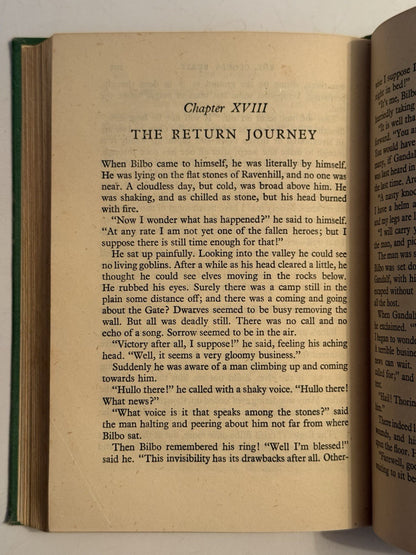 The Hobbit by J.R.R. Tolkien 1942 First Edition Third Impression