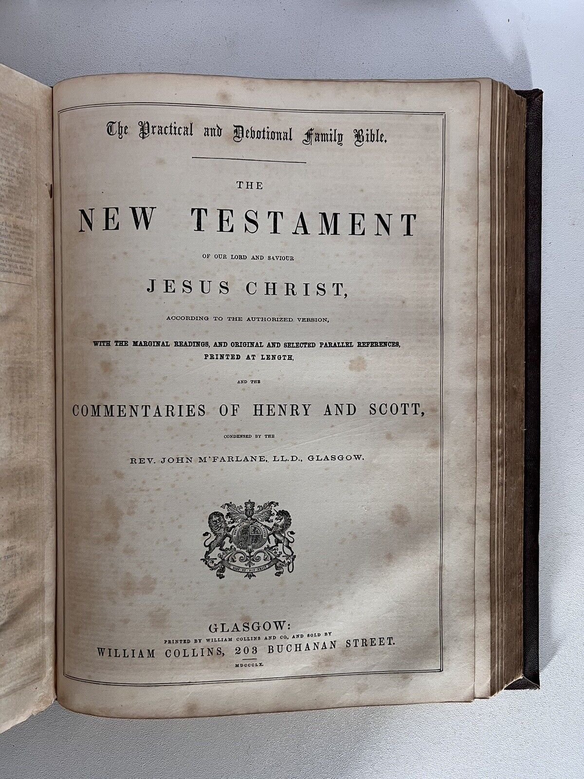 Antique King James Bible 1859-60