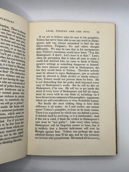 Shooting an Elephant & Essays by George Orwell 1950 First Edition