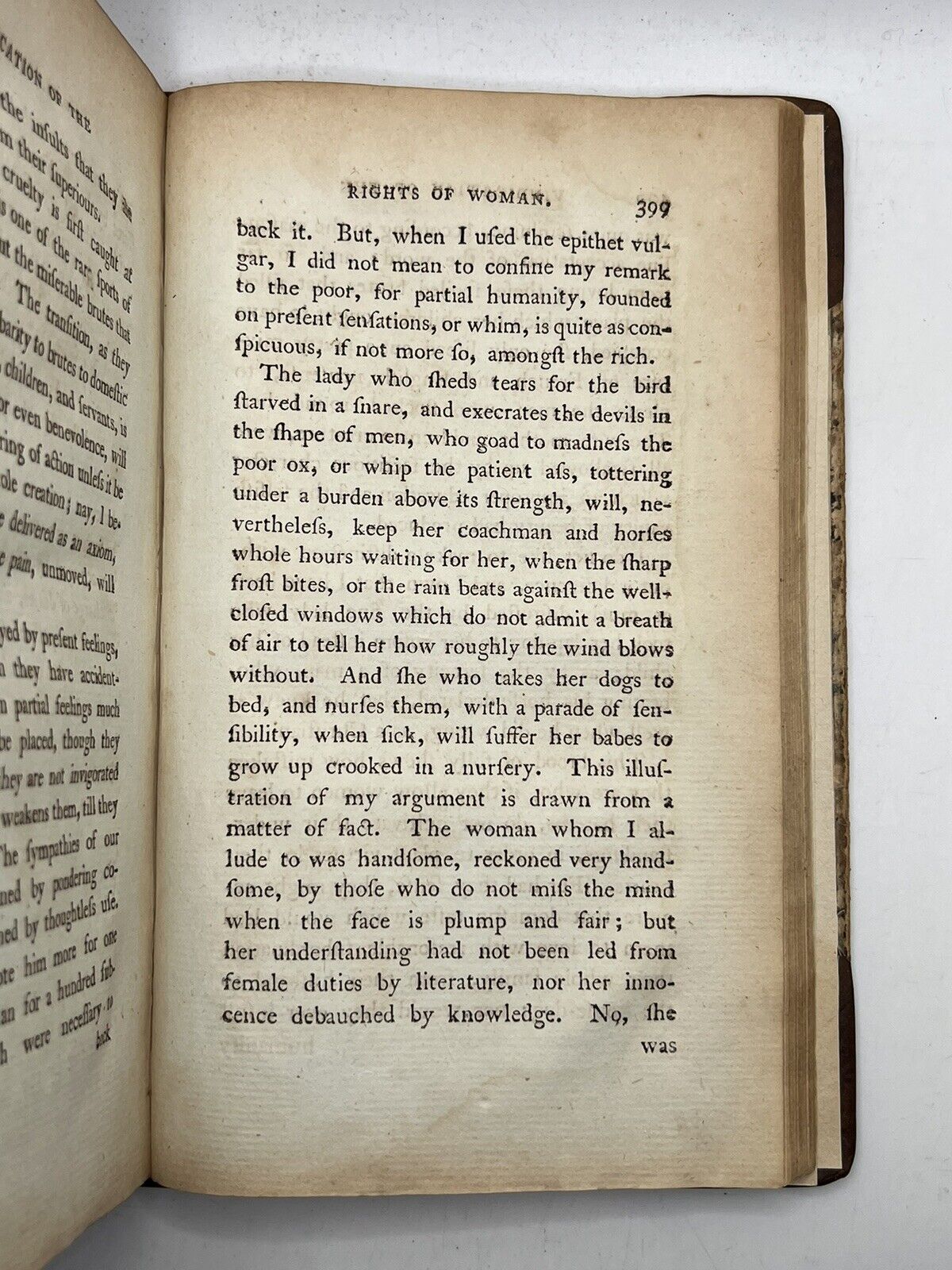 A Vindication of the Rights of Woman by Mary Wollstonecraft 1792 First Edition