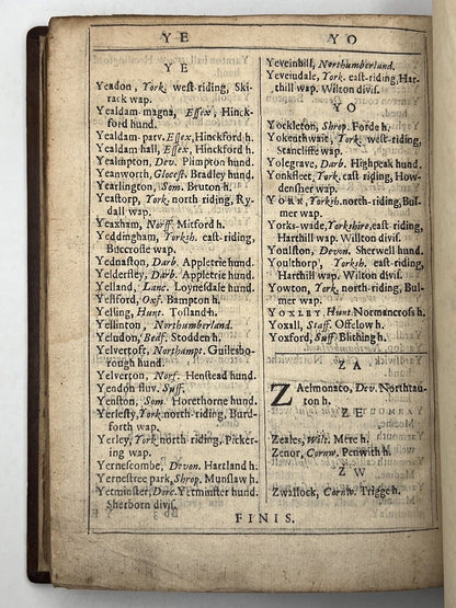 A View of the Townes of England by Sir Henry Spelman Knight 1656