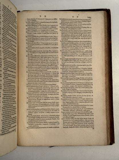 Trilingual Latin-Greek-English Lexicon by Guillaume Morel 1583