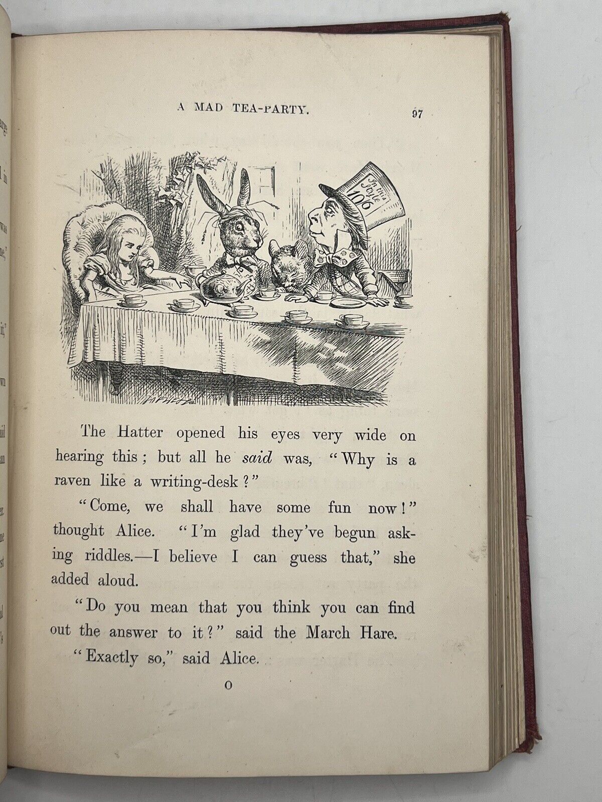 Alice in Wonderland by Lewis Carroll 1867 First Edition Original Cloth