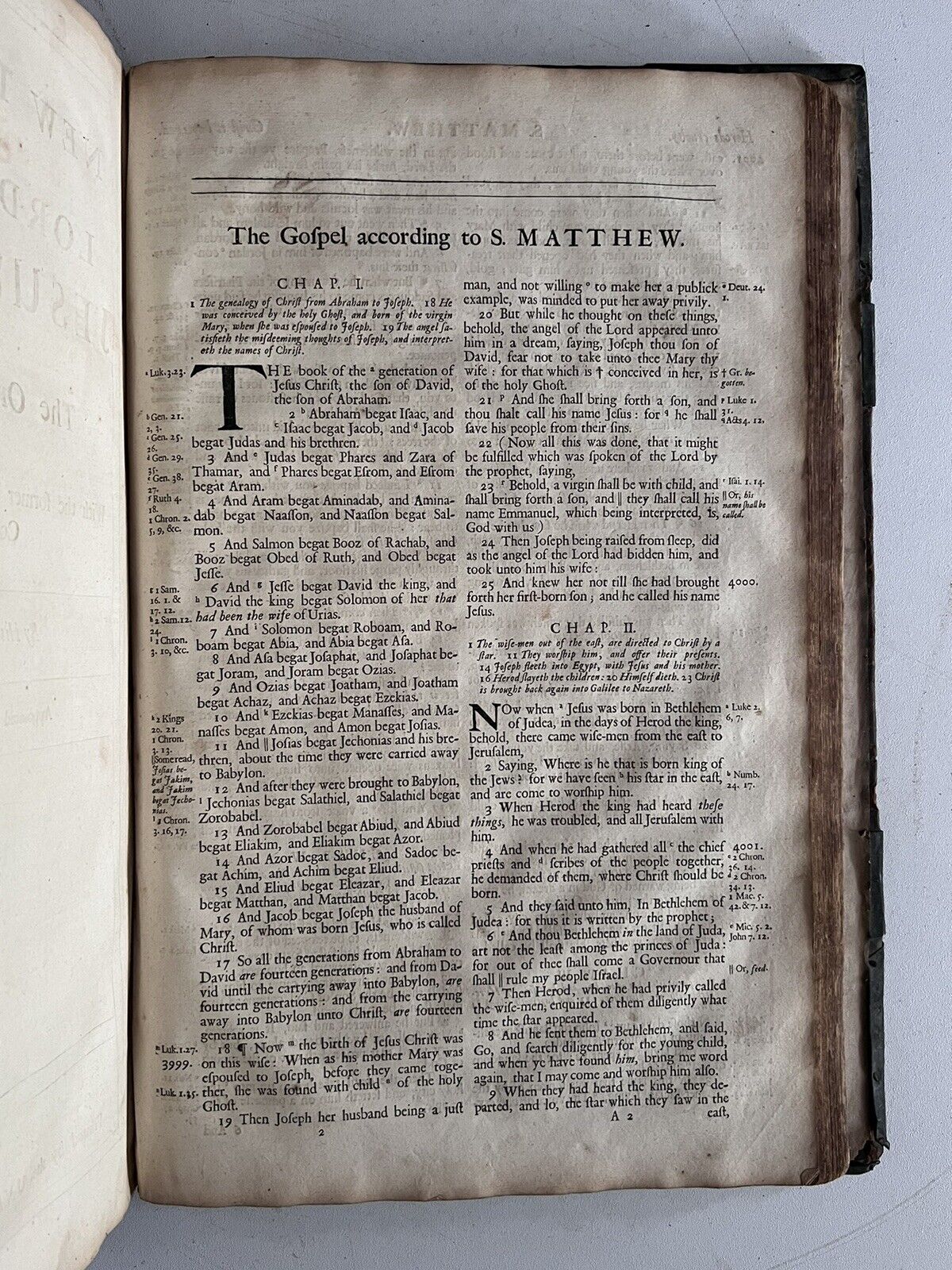 Antique King James Bible 1701