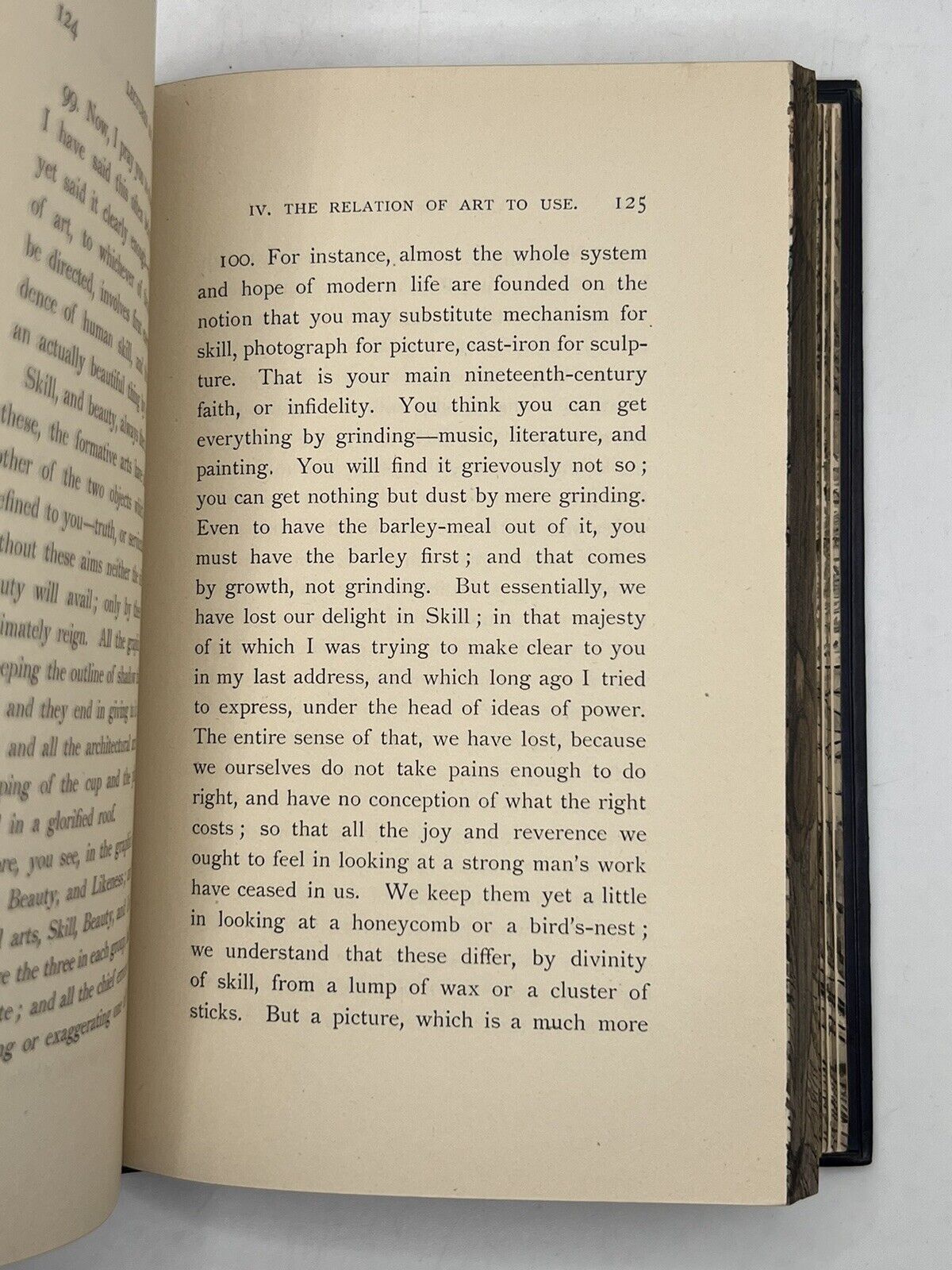 John Ruskin's Lectures on Art 1887 Fore-Edge Painting