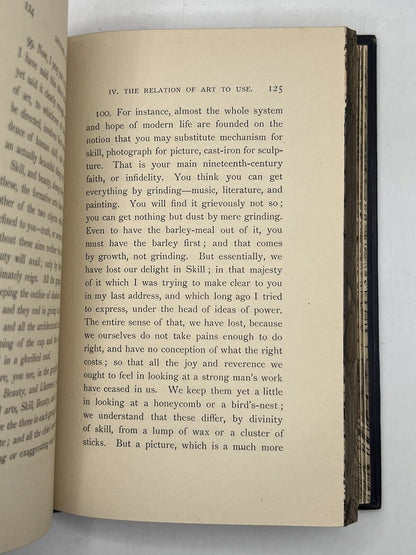 John Ruskin's Lectures on Art 1887 Fore-Edge Painting