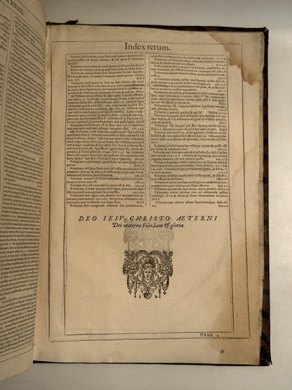 Luis de Molina's Commentary on Thomas Aquinas 1593 First Edition