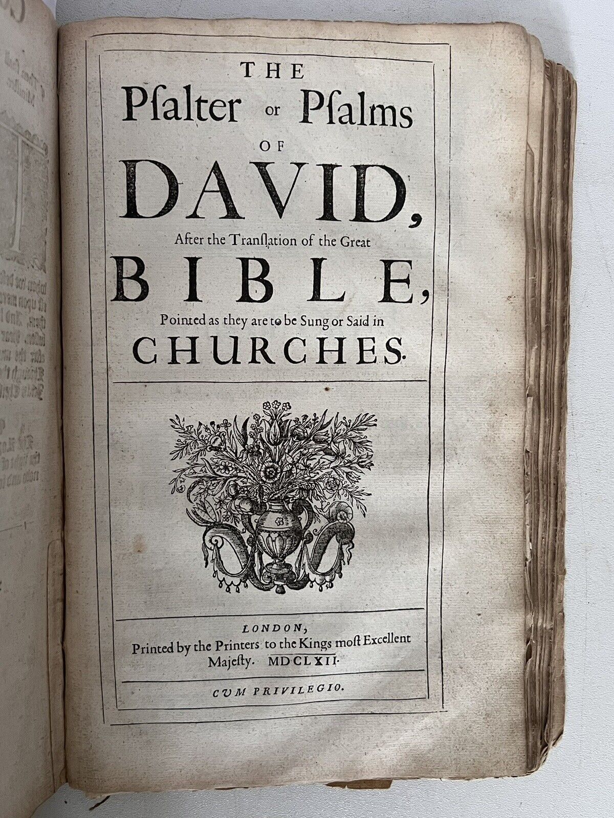 The Book of Common Prayer 1662 First Edition