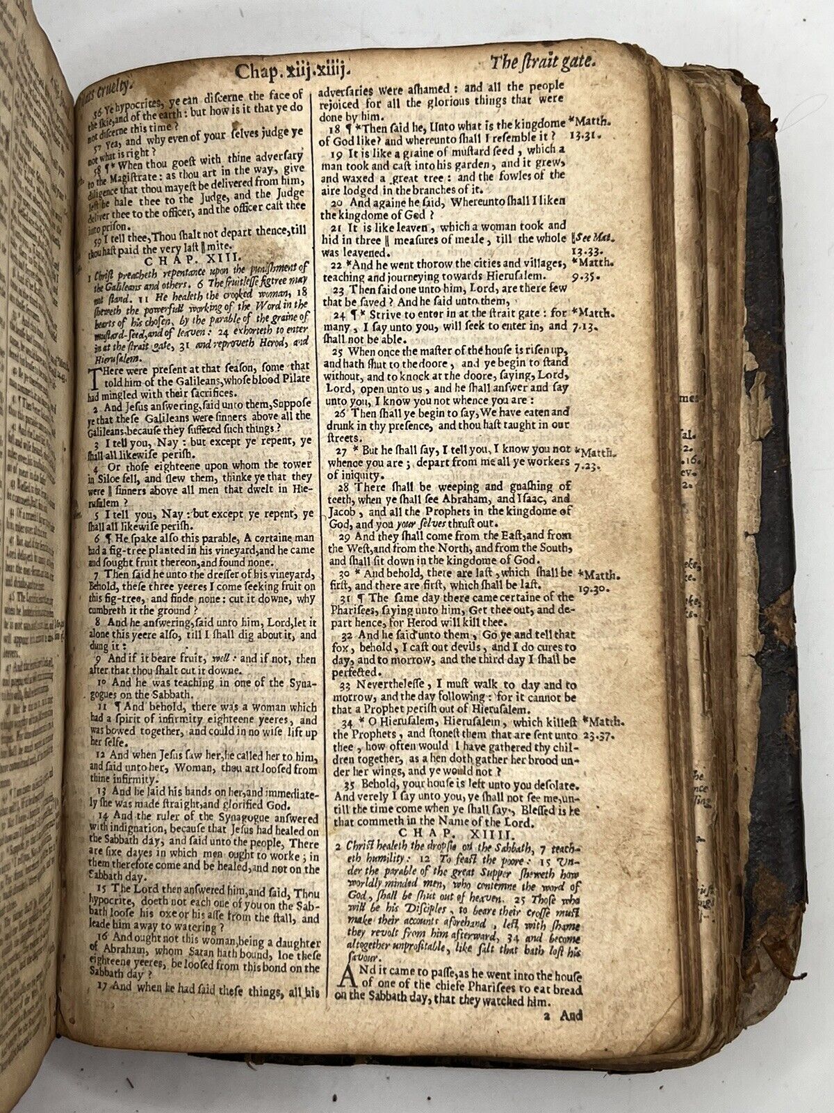 Antique King James Bible 1636-7