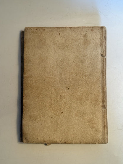 Italian Manuscript Book of Giuseppe Pozzi c1750-75