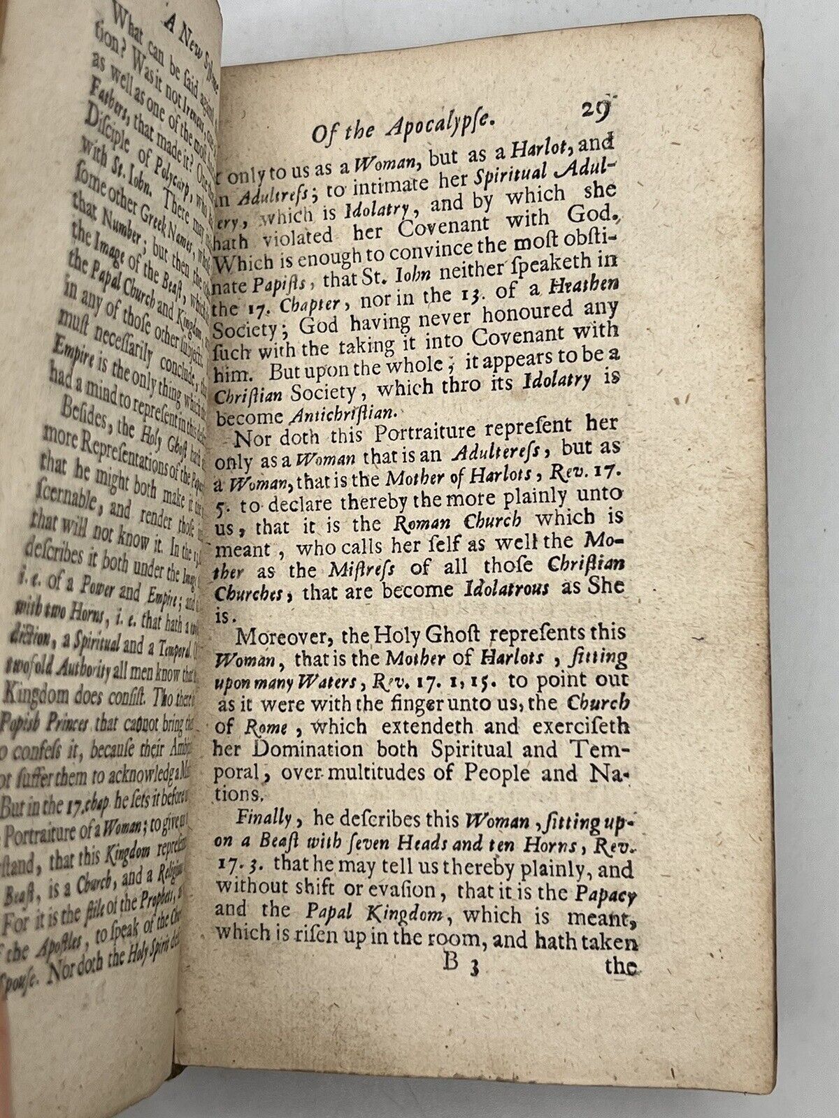 A New Systeme of the Apocalypse 1688 First Edition, Rare