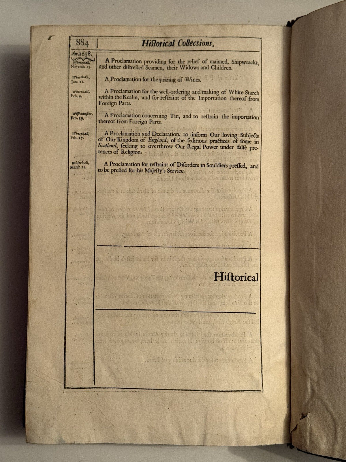 Rushworth History of England 1659-80 First Edition