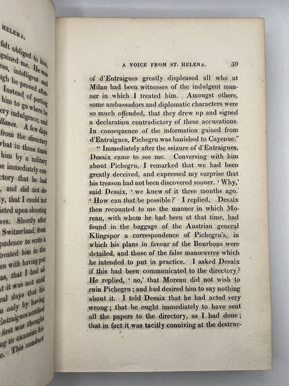 Napoleon in Exile by Barry E. O'Meara 1822