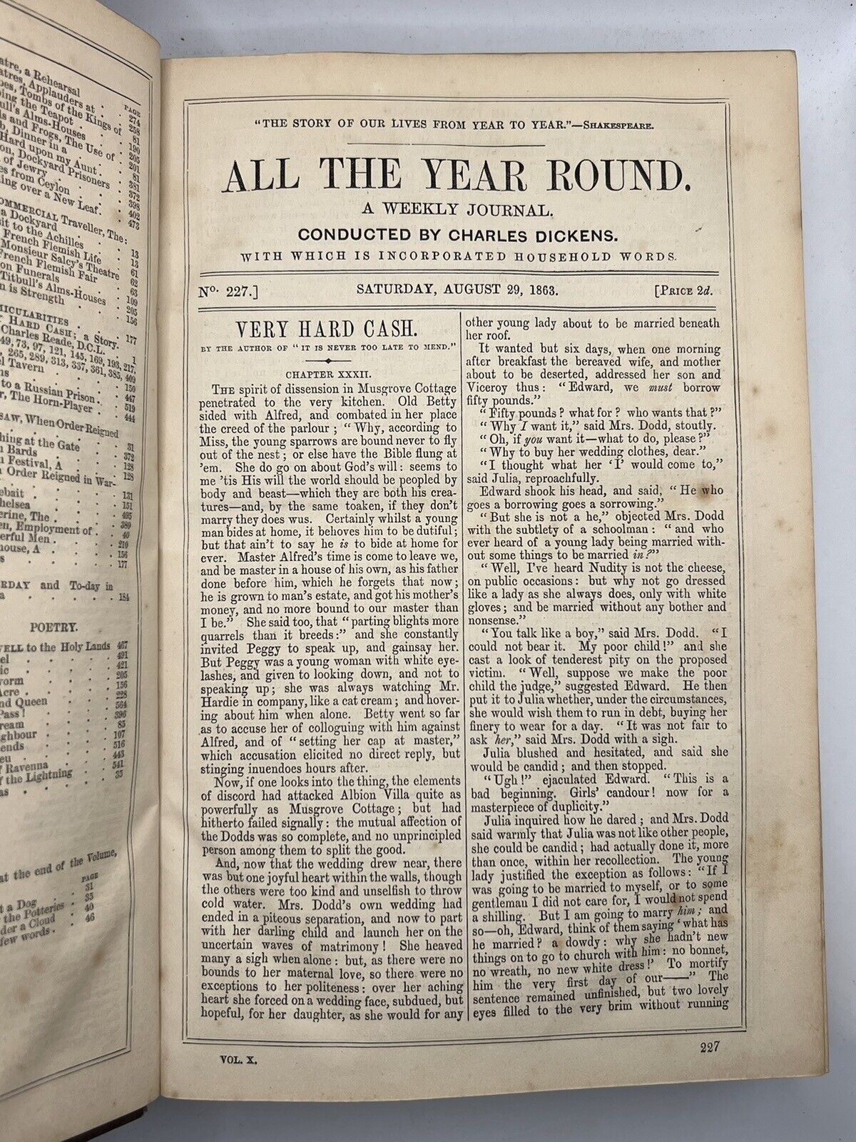 All the Year Round by Charles Dickens 1860-1875 First Editions & Later