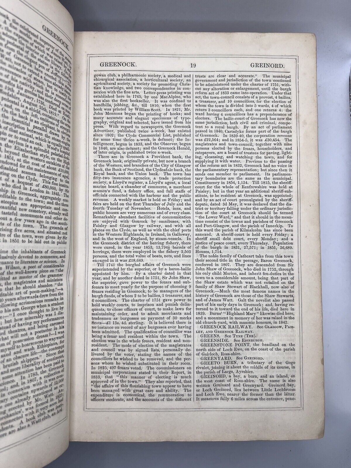 The Imperial Gazetteer of Scotland by Rev. John Marius Wilson 1857 Topography