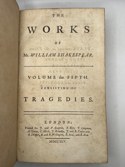 The Works of William Shakespeare 1745