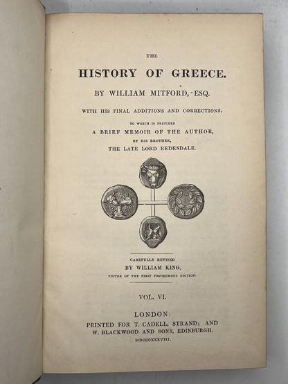 The History of Greece by William Mitford 1838