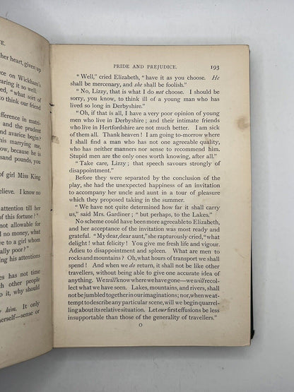 Pride and Prejudice by Jane Austen 1894 First Peacock Edition