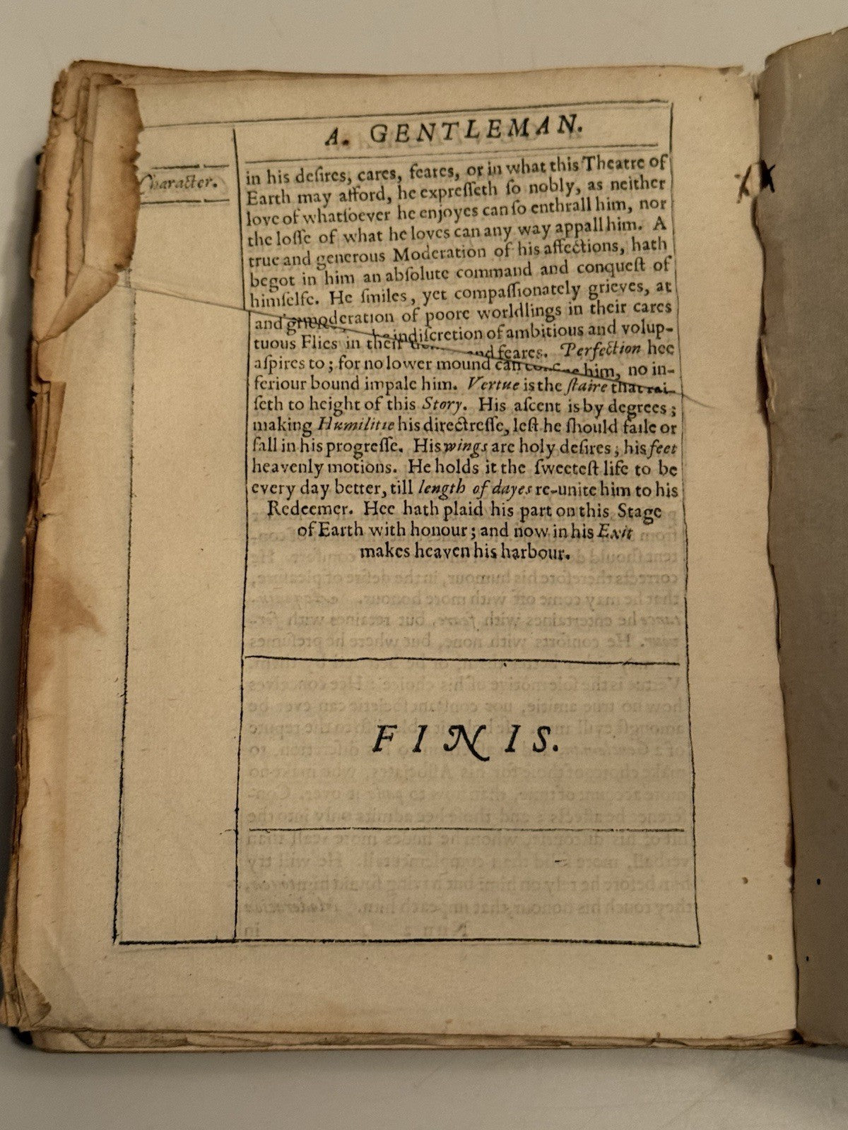 The English Gentleman by Richard Brathwait 1630 First Edition First Issue