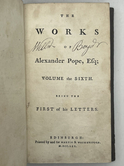 The Works of Alexander Pope 1770