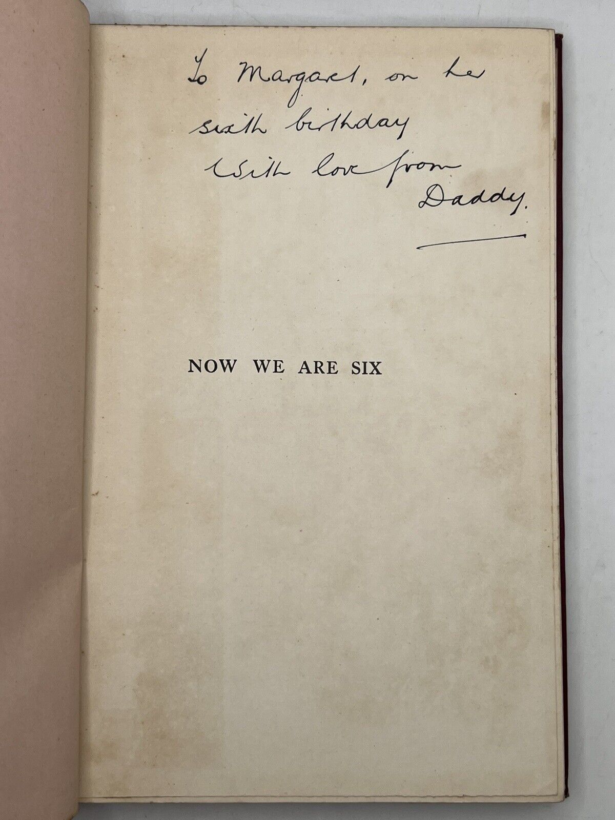 Now We Are Six by A. A. Milne 1927 First Edition First Impression