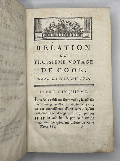 The Third Voyage of Captain Cook 1785 Very Rare Pirated Edition