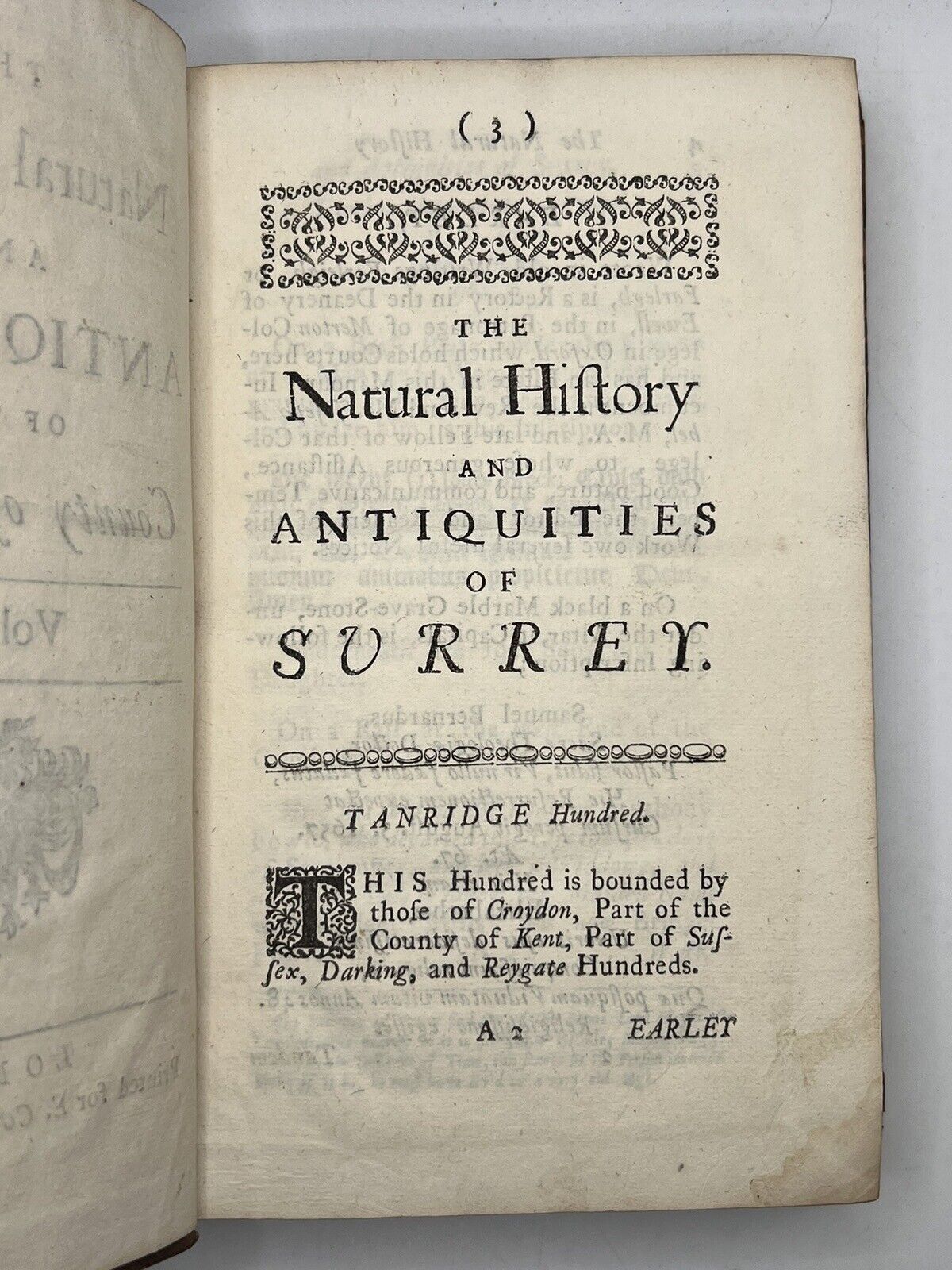 The Natural History and Antiquities of the County of Surrey by John Aubrey 1719