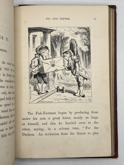 Alice In Wonderland by Lewis Carroll 1867 First Edition Original Binding