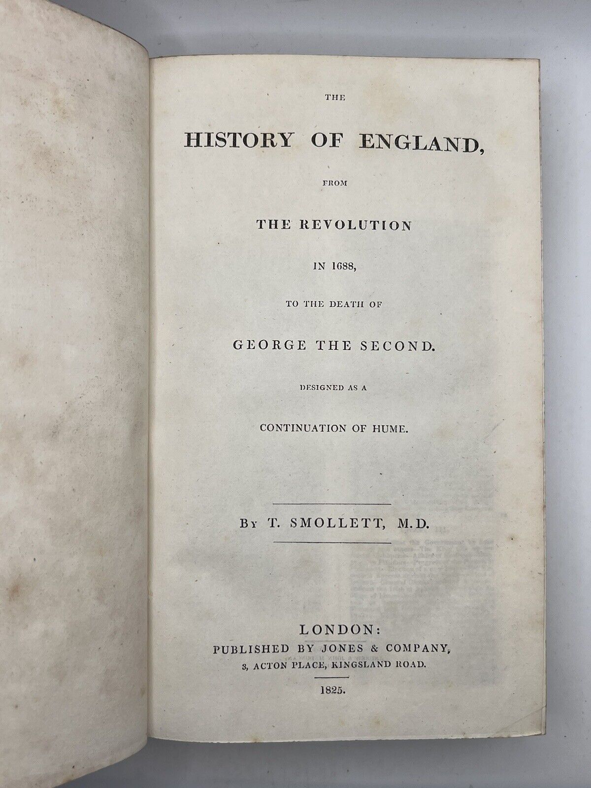 The History of England by David Hume, Tobias Smollett, & Miller 1826