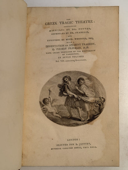 The Greek Tragic Theatre 1777 Aeschylus, Euripides, Sophocles