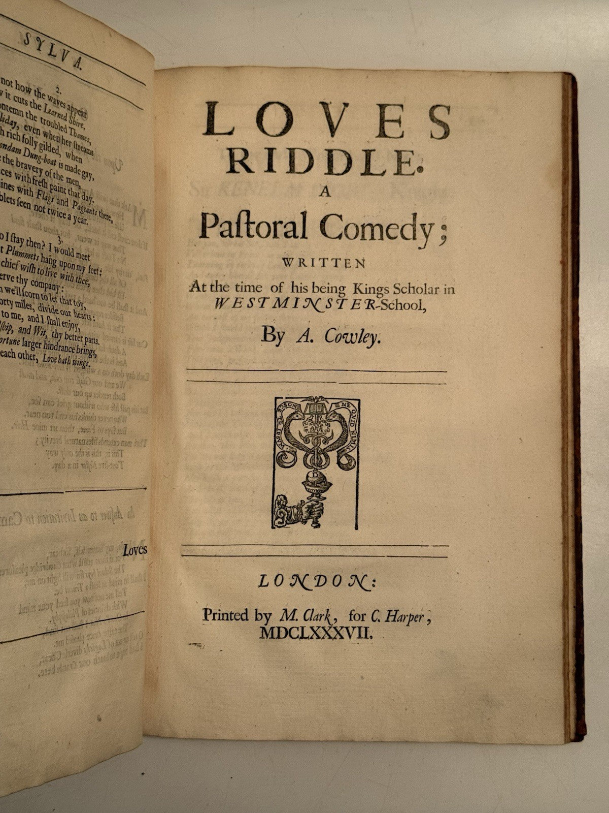 The Works of Abraham Cowley 1674-1689