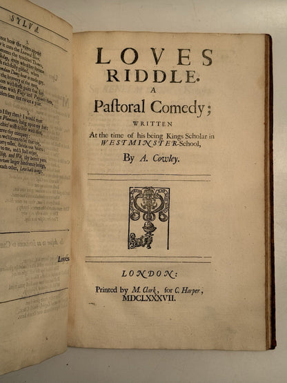 The Works of Abraham Cowley 1674-1689