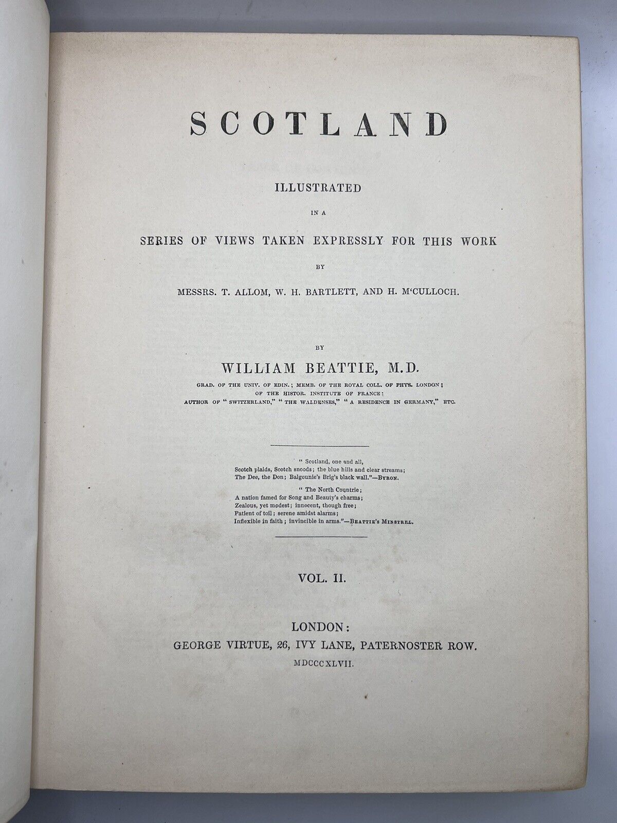 Scotland by William Beattie 1847