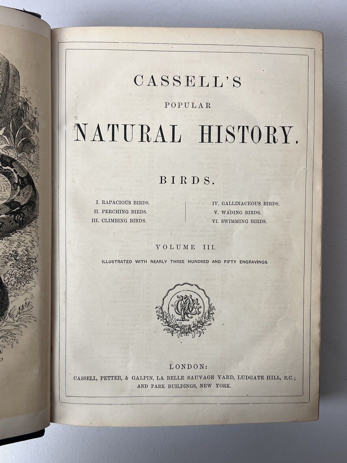 Cassell's Popular Natural History Illustrated with 1000+ Engravings