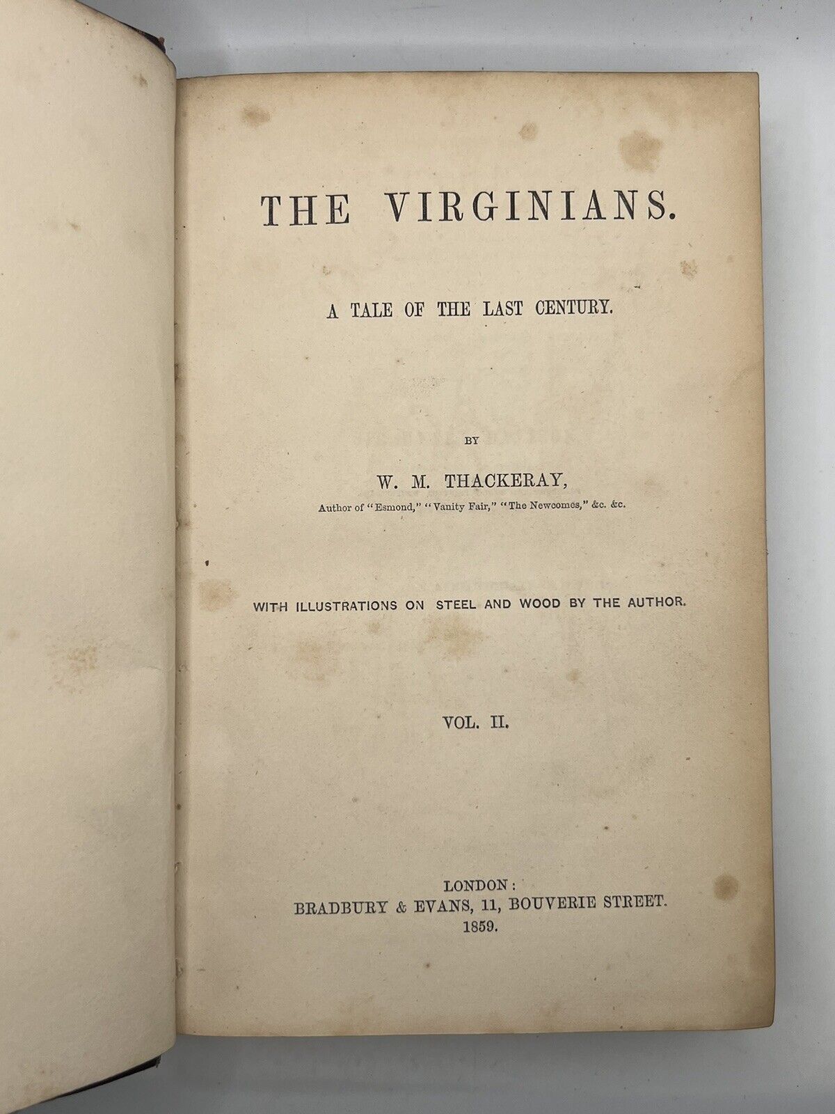 The Virginians by William Makepeace Thackeray 1858 First Edition