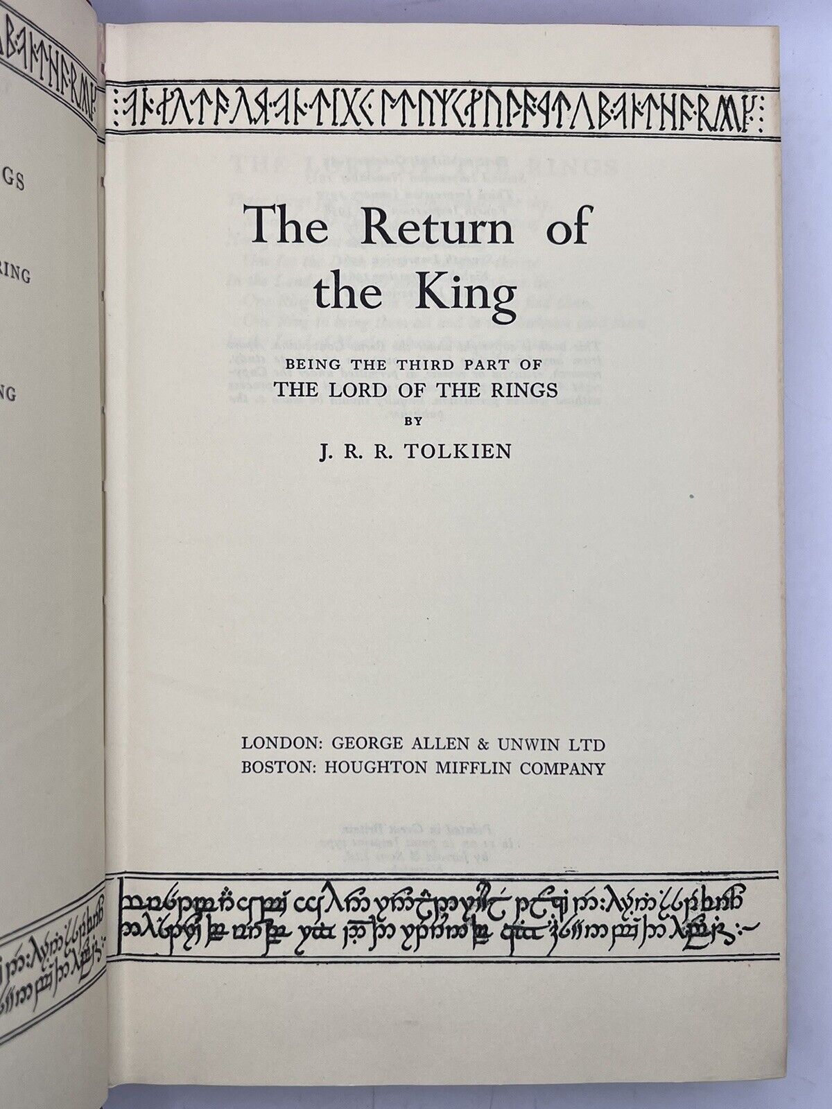 The Lord of the Rings by J.R.R. Tolkien First Edition Set with Original Dust Jackets!