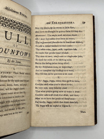 Miscellaneous Poems and Translations, by Several Hands 1722