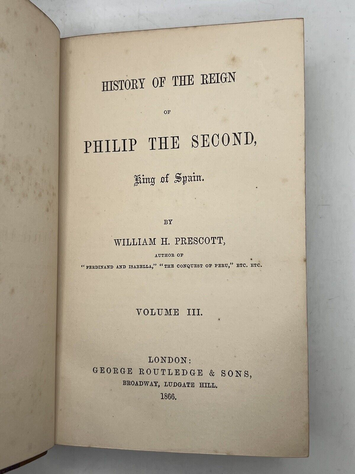 The Works of William Prescott 1859-67