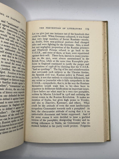 Shooting an Elephant & Essays by George Orwell 1950 First Edition