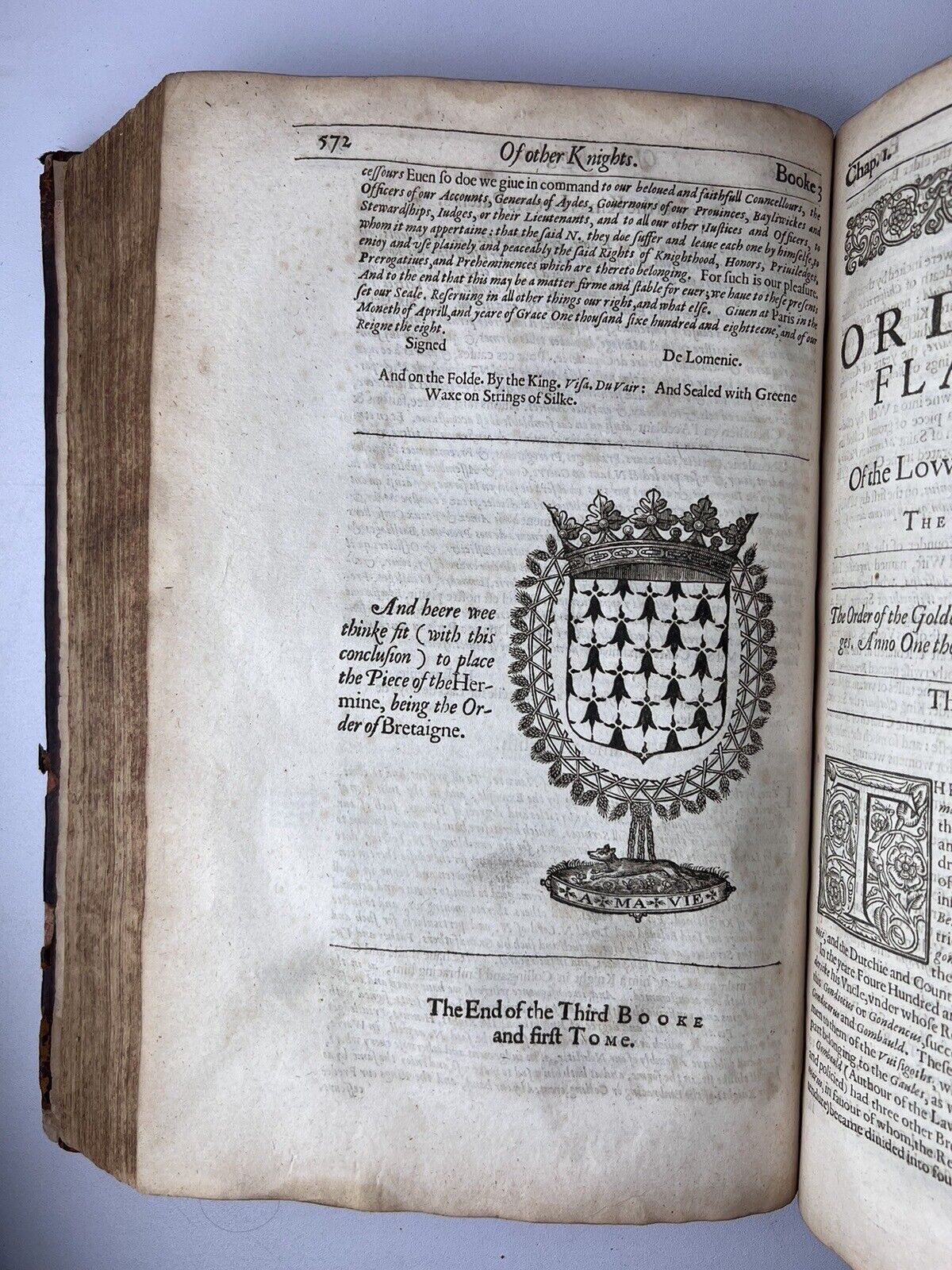 The Theater of Honour by Andrew Favine 1623 First Edition - History of Knight's Templar