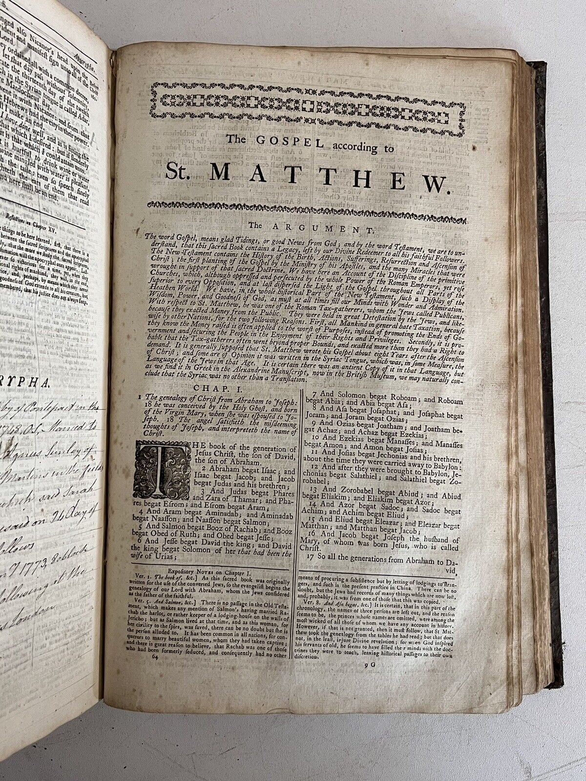 Antique King James Bible c.1790