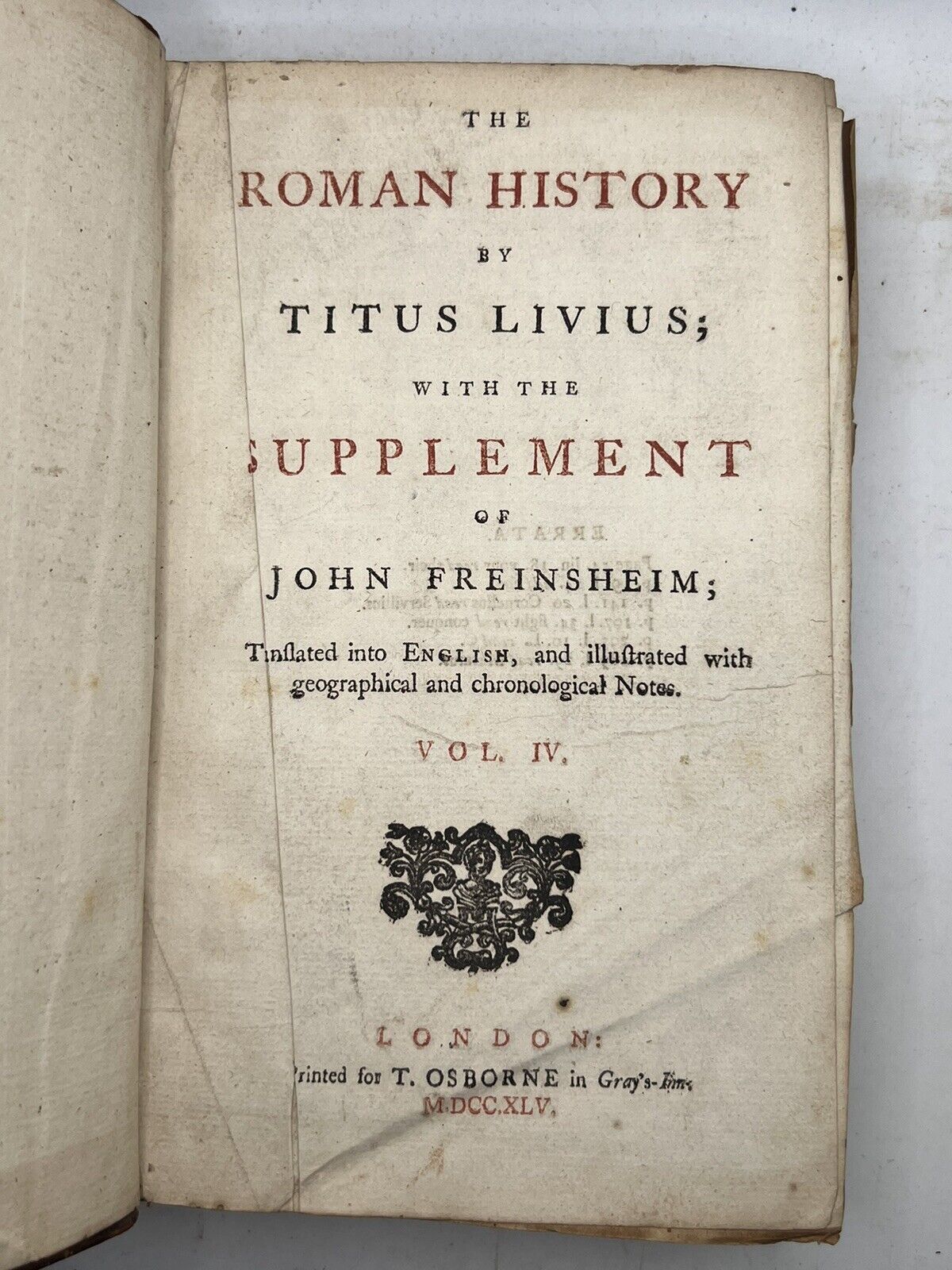 Livy: History of Ancient Rome 1745