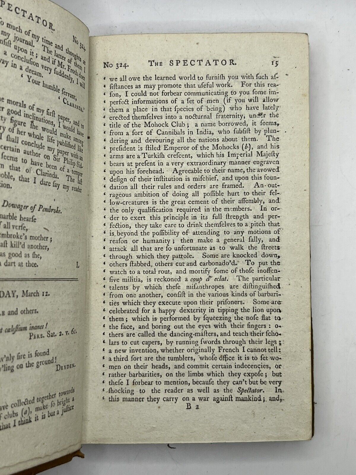 The Spectator c.1770; Joseph Addison, Steele